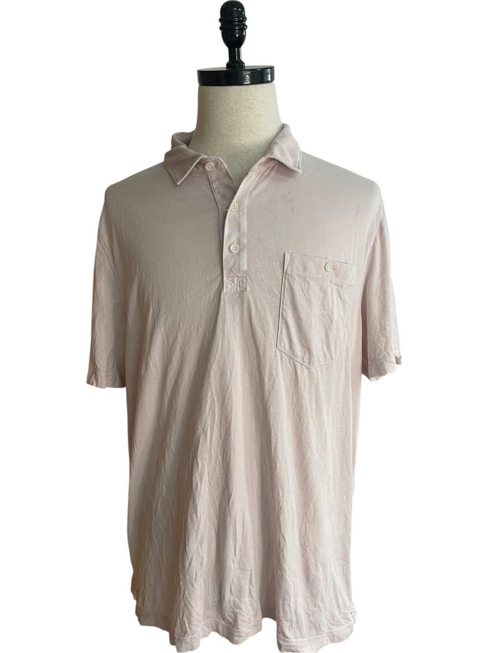 UNTUCKit Drammond Vintage Wash Polo Pink